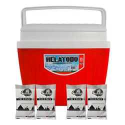 Set conservadora 28lt Roja mas refrigerante sachet