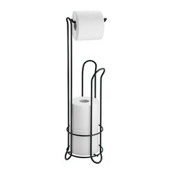 Soporte porta papel higienico 4 rollos Negro