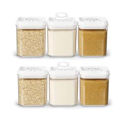 Set 6 frascos tapa Blanca chicos