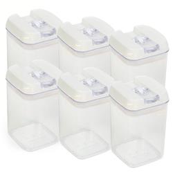 Set 6 frascos tapa Blanca medianos