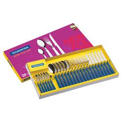 Set de cubiertos New Kolor 24pzs Azul