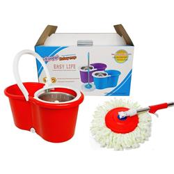 Lampazo con balde centrifugador CentriMax Rojo