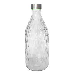 Botella 1lt rombos banda Verde