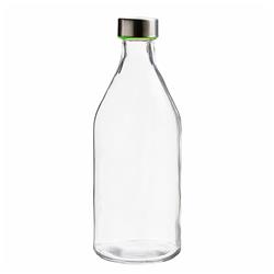 Botella 1lt lisa banda Verde