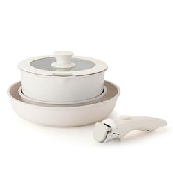 Batería de cocina 5 Piezas mango removible