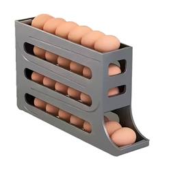 Dispenser de huevos 4 pisos Gris oscuro