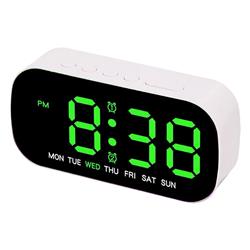 Reloj despertador digital Verde