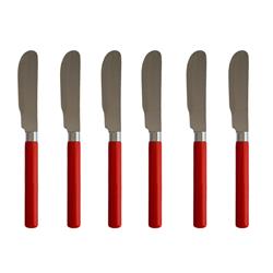 Set de untadores X6 mango brillante Rojo