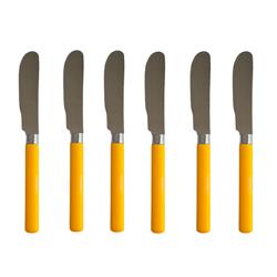 Set de untadores X6 mango brillante Amarillo