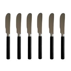 Set de untadores X6 mango brillante Negro