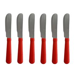 Set de untadores X6 mango oval Rojo