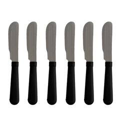 Set de untadores X6 mango oval Negro